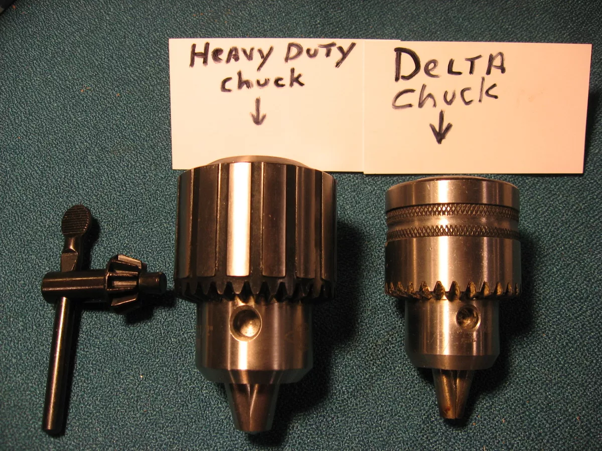 Delta drill press on sale chuck