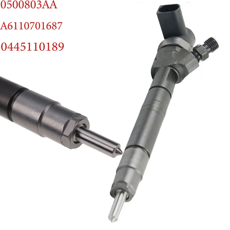 4x Inyector de combustible diésel 0445110189 A6110701687 0500803AA para Mercedes-Benz Dodge Foto 4 de 4