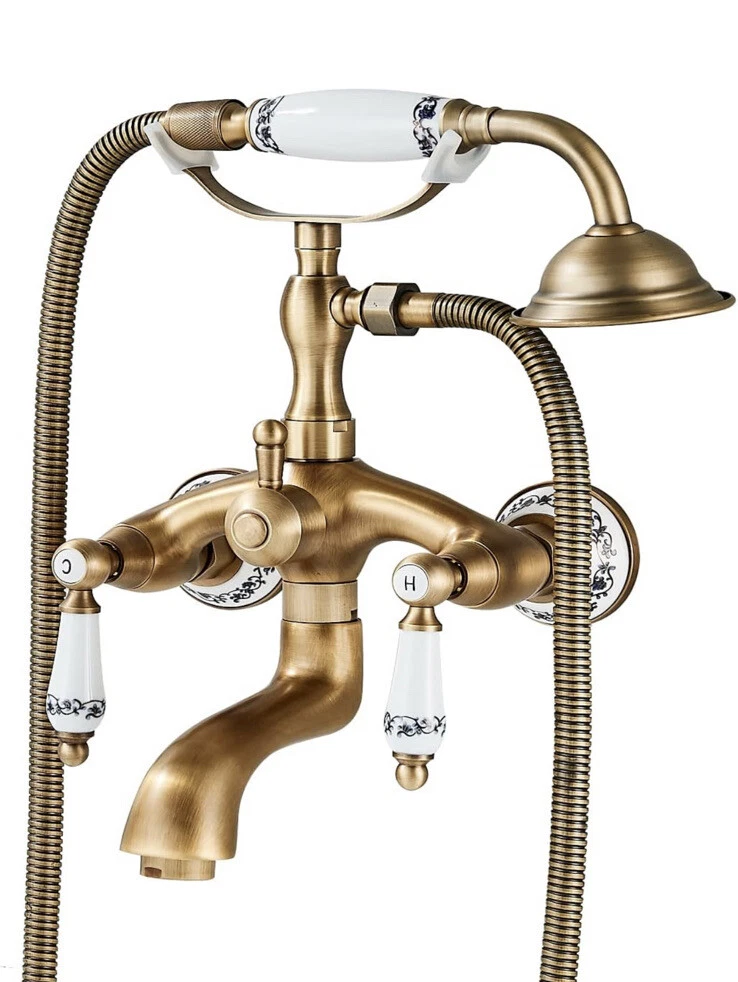 Clawfoot tub handheld shower deals