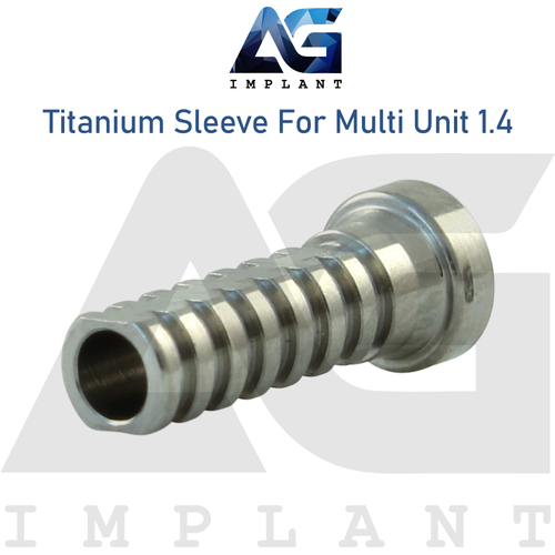 Manga de titanio para prótesis dentales de sistema multiunidad 1.4 con tornillo - Imagen 2 de 3