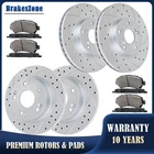​Front and Rear Brake Rotors Pads Kit fit for Honda Accord LX 2008-2017 Slotted