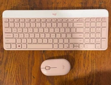 Logitech MK470 Slim Wireless Keyboard and Mouse Combo (Rose) Pink