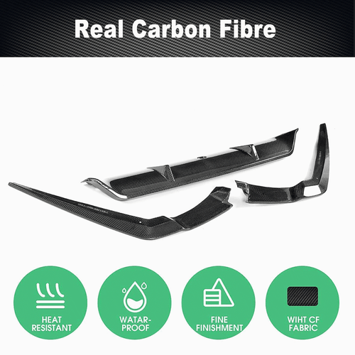 Difusor trasero de carbono parachoques trasero alerón para BMW G30 G38 paquete M 2017-2019 - Imagen 4 de 10