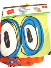 Boys 2 Piece Pajama Set Smile Hanes Size 8 NEW