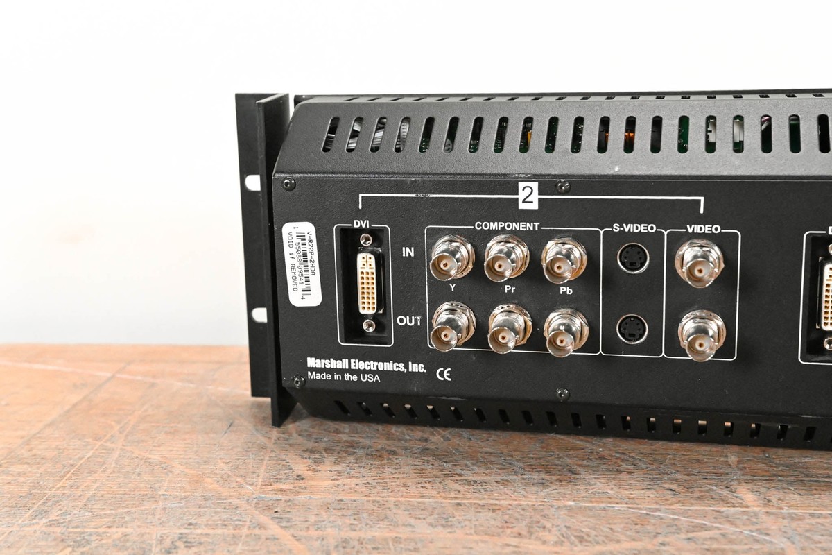 RACK 2 Monitors Double analogique/SD-SDI Marshall V-R72P-2SD Dual 7 16/9-4/3