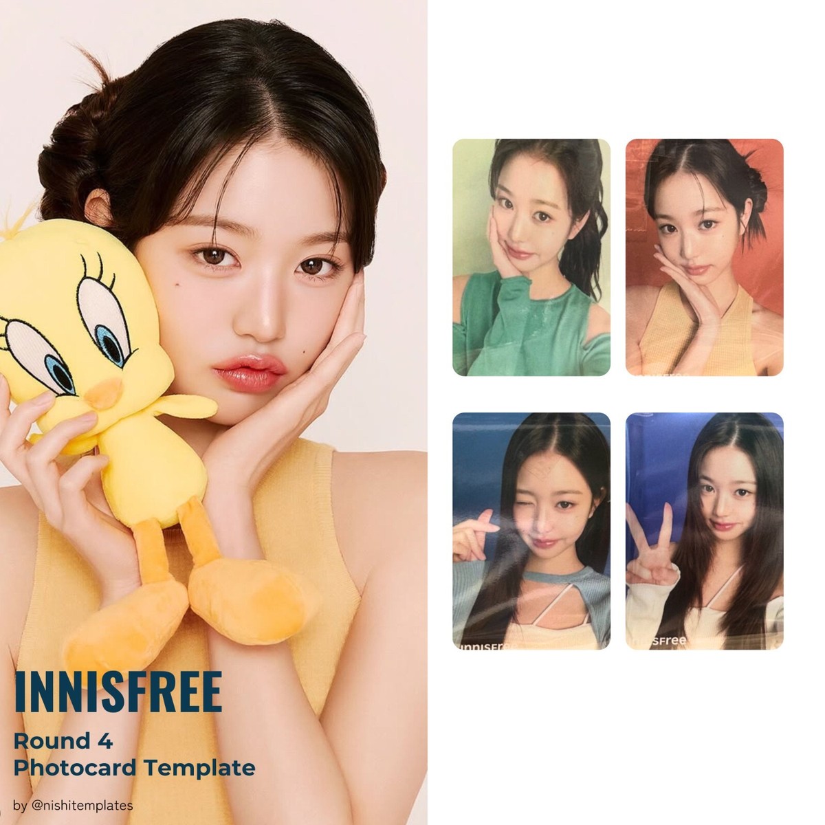 IVE - JANG WONYOUNG X INNISFREE ROUND 4 2025 SET 4 PHOTOCARD