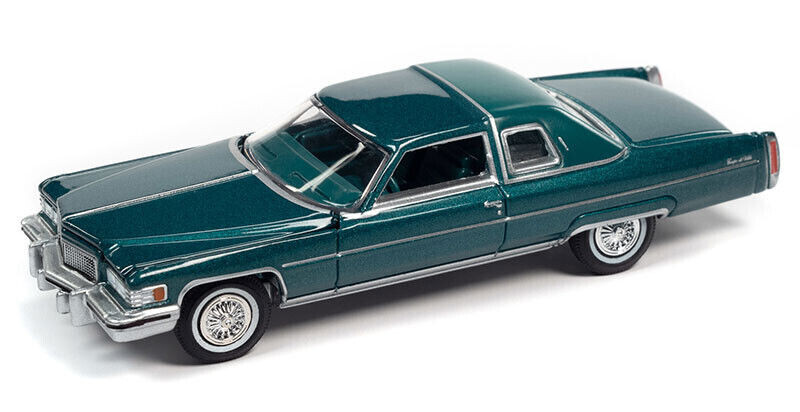 1975 Cadillac Coupe DeVille  Greenbrier Firemist **RR** Auto World Premium 1:64