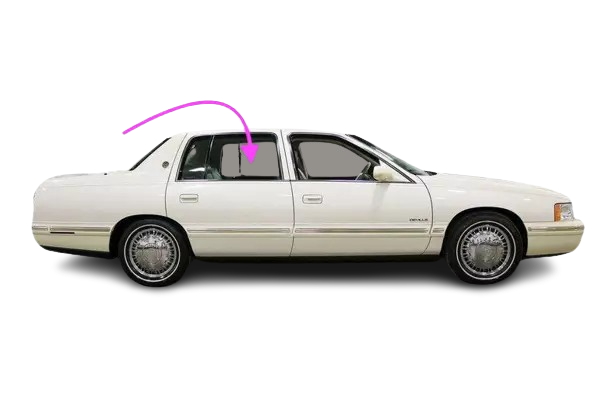 Fits: 1994-1999 Cadillac Deville 4D Sedan Passenger Rear Right