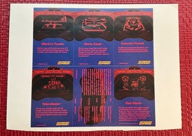 Nintendo Power Virtual Boy - Trading Cards Lot Of 6 Cards Uncut Sheet