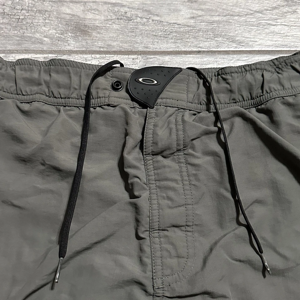 Pantalones Cortos de Bicicleta de Montaña Acolchados MTB Forrados Gris Azul Y2K Oakley Software 2XL De Colección Foto 3 de 4