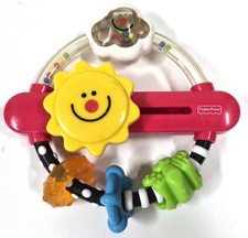 Fisher-Price Sunshine Play Ring Rattle Toy   K7191-0   4"