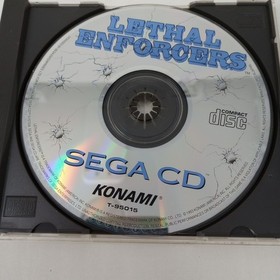 Lethal Enforcers (Sega CD) Disc, Gun, Manual, Tray, & Box SEE PICS!