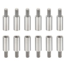 24pcs M3 Standoffs, M3 12+6mm Spacer Standoffs Steel 3mm ID 5mm OD