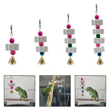 Parrot Teeth Grinding Hanging Toy Cage Decoration Quick Installation Interactive