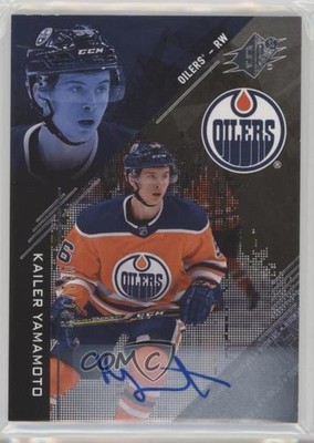 2017-18 SPx Rookies Tier 1 Auto 81/199 Kailer Yamamoto #R-KY Auto RC 0zu