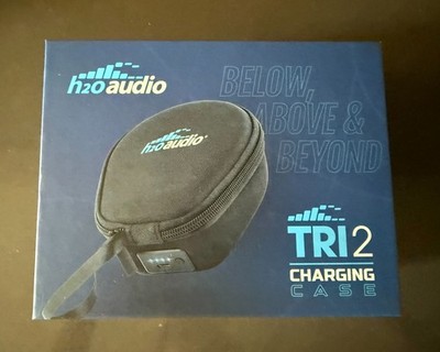 NIB H2OAudio Charging Case for TRI and TRI 2 Series Black Hard Shell Protection