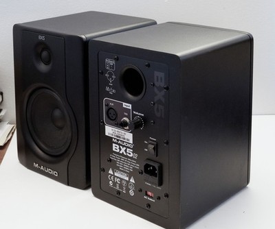 M-Audio BX5 D2 Powered Speaker Pair  (2) Monitor Speakers Mint Condtion