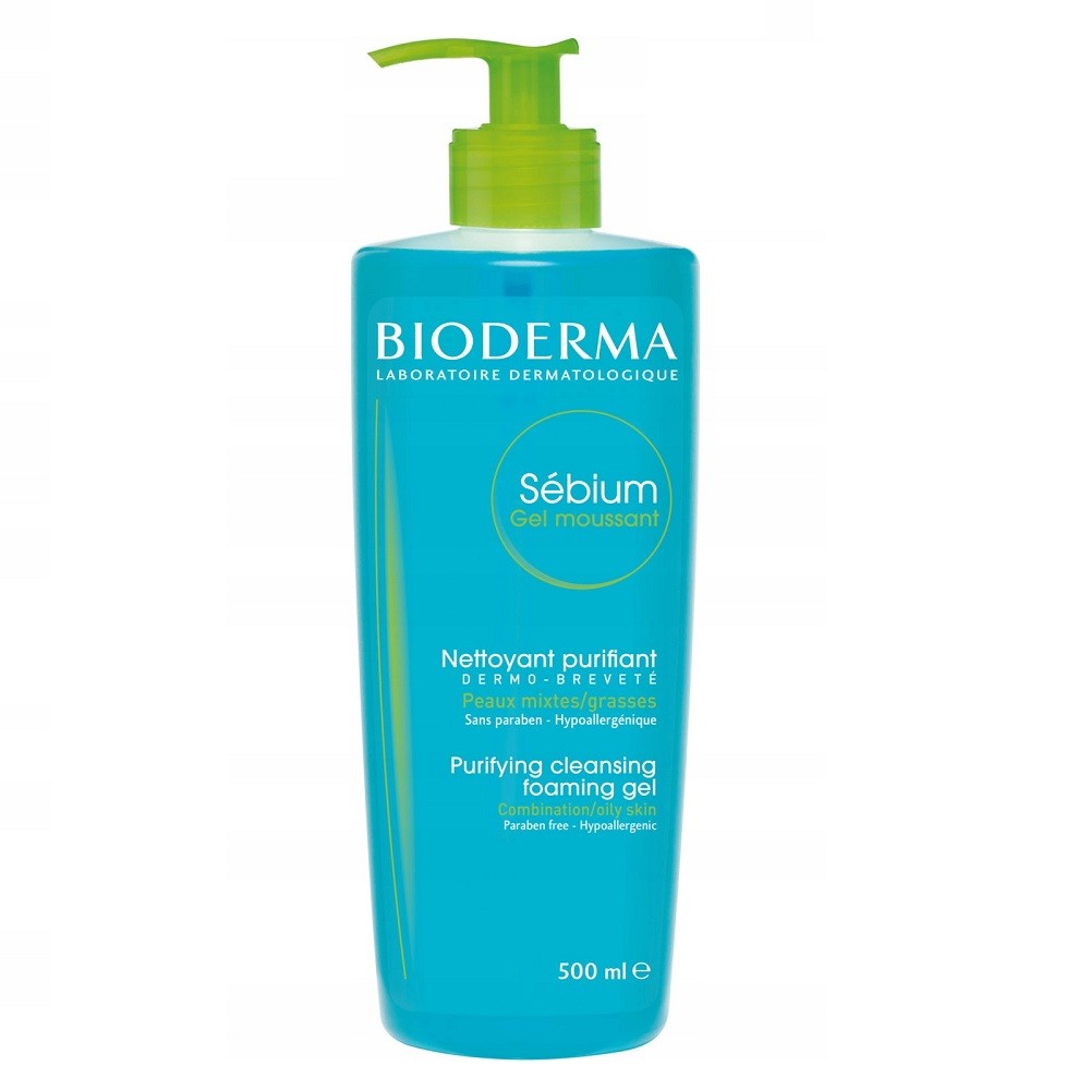 3401399277092 Sebium Gel Moussant antybakteryjny el do mycia twarzy do cery tu