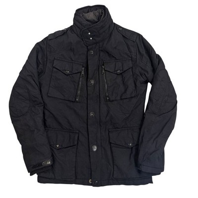 Schott NYC Herren Parka Schwarz Gr S Field Jacket Winterjacke