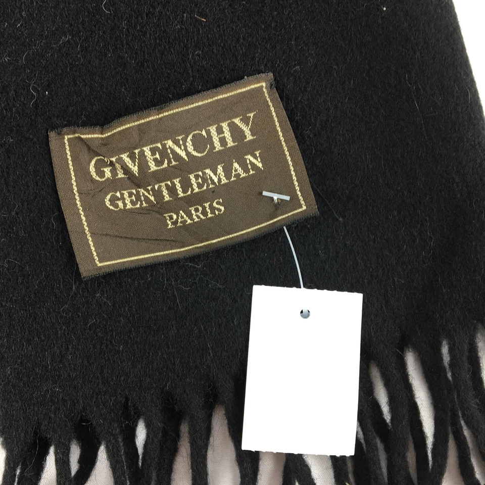 Bufanda de Lana Givenchy Vintage Clásica Flecos Navidad Invierno Cuello Bufandas 12x54 Foto 4 de 4