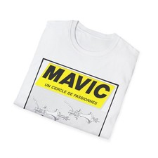 Mavic Hubs, Wheels & Components Tee, Retro Promo Reproduction Graphic T Shirt