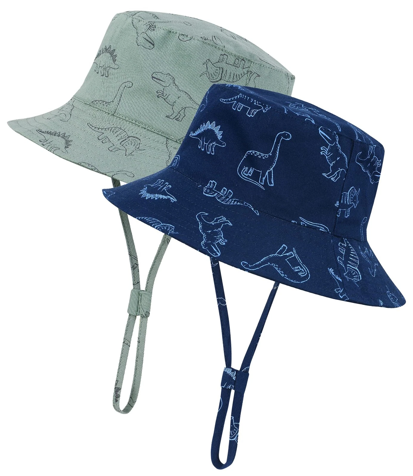 2-Pack Baby Bucket Hat UPF 50+ Sun Protection Infant To Kid Wide Brim