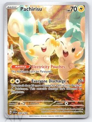 Pachirisu 208/198 Scarlet & Violet Base Set Illustration Rare Holo