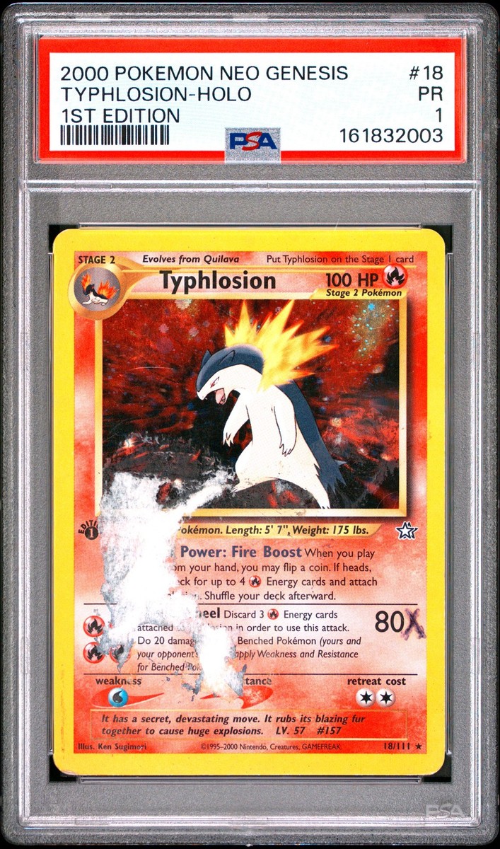 バクフーン　neo genesis　Typhlosion　Neo Genesis Typhlosion 18/111 Neo Genesis Holo for sale online | eBay