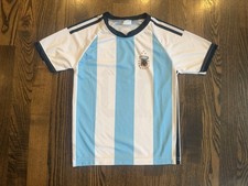 LIONEL MESSI #10 Argentina Replica Soccer Jersey Kit Size Youth XS