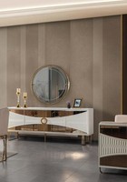 Konsole Spiegel Modernes WeißEs Wohnzimmer Metall Rund
