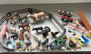 Schleich Farm World Large Collection Farm Animals and Accessories Bundle