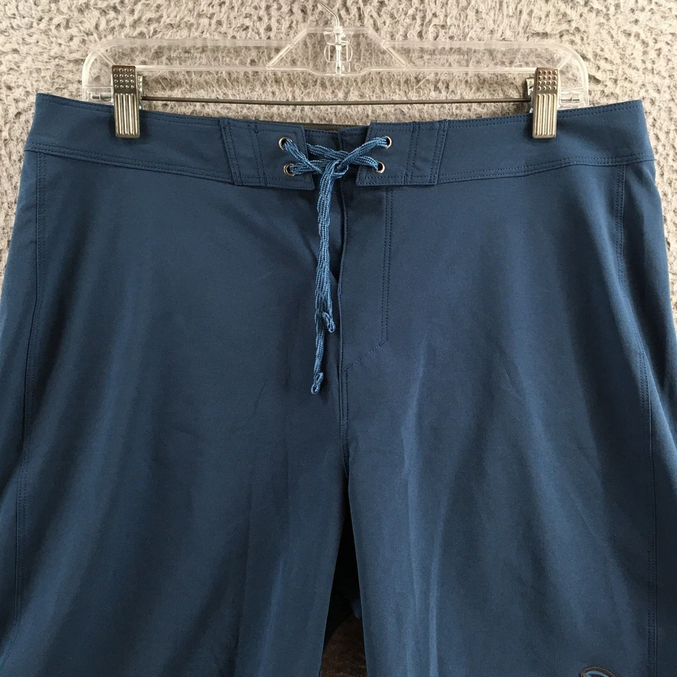 Boardshorts Patagonia Hydropeak para hombre 34 bolsillos azules con cordón tiro medio informales Foto 2 de 4