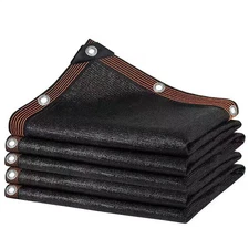 Fence Privacy Screen Mesh Cover Garden Yard  5' 6' 8' Green/Black