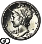 1942 Mercury Dime, Strong Bands