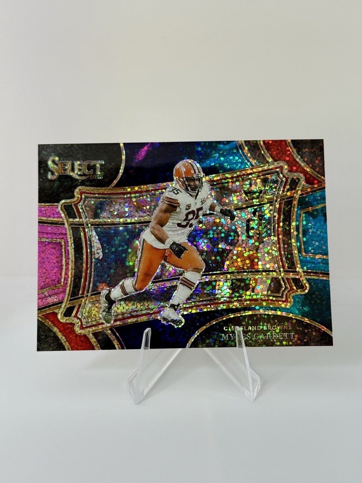 2023 Panini Select Field Level Myles Garrett #322 Cosmic Prizm SSP Browns