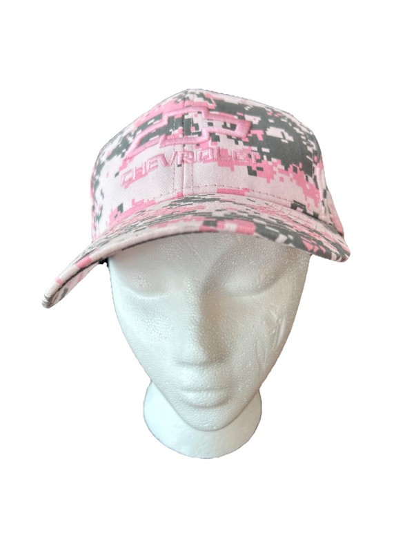 Chevrolet Pink And Gray Camaflage  Women’s Cap-Very Nice!
