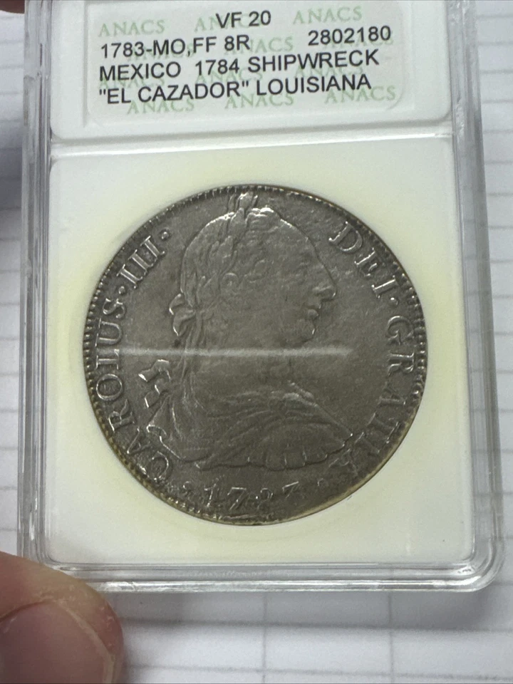 1783 Mo FF Mexico 8 Reales El Cazador - ANACS VF 20 - Image 2 of 4