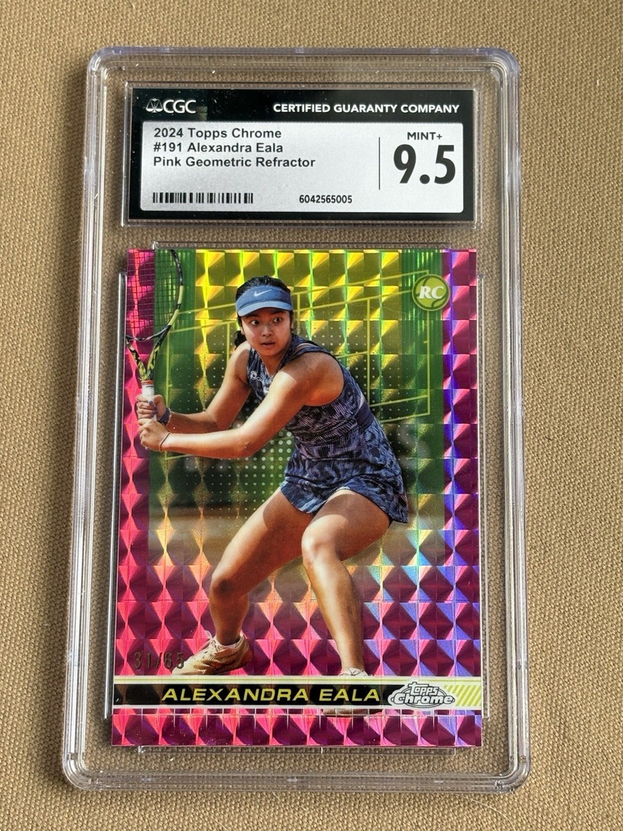 2024 TOPPS CHROME PINK REFRACTOR ROOKIE /65 ALEXANDRA EALA CGC 9.5