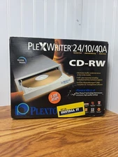 Vintage Plextor PlexWriter 24/10/40A IDE CD-RW Drive PX-W2410T BOX/INSERTS ONLY