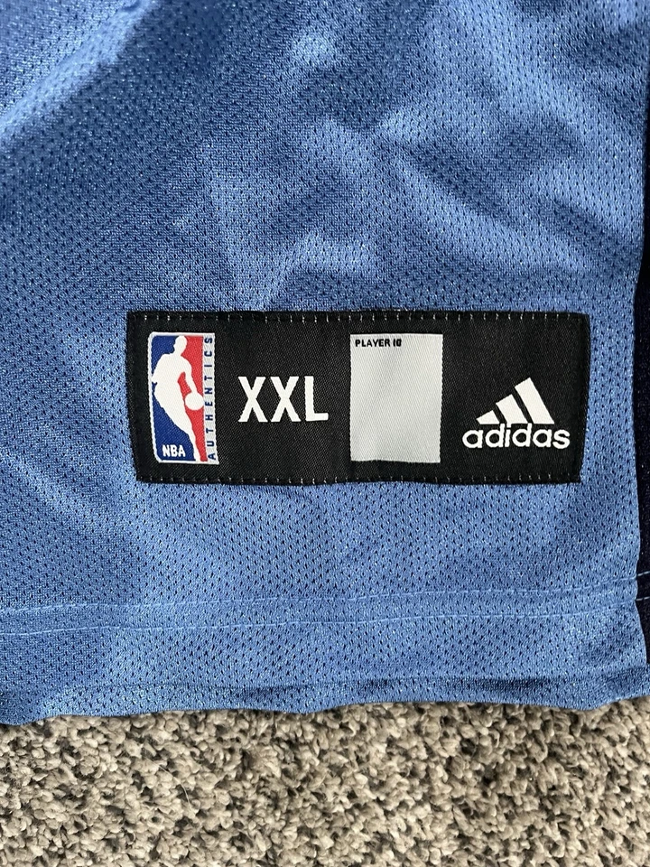 Vintage Utah Jazz Jersey Mens 2XL Blue Carlos Boozer #5 NBA Adidas - Image 4 of 4