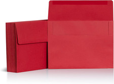 5x7 Envelopes for Invitations, 40-Pack A7 Envelopes for 5x7 Cards, Colored Invit