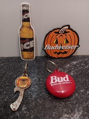 Budweiser Anheuser Busch Beer Plastic Light-Up Pins Bottle Opener Lot