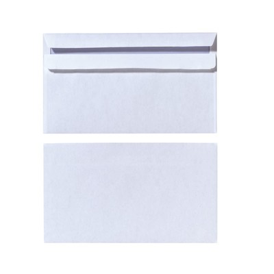 Herlitz DIN Long Format envelopes, Peel and Seal with Window, Pack of 100 with I