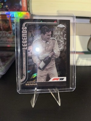 2025 Topps Chrome Formula 1  Ayrton Senna Logo Black Refractor /75