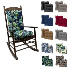2Pcs Rocking Chair Cushion Outdoor Patio Chair Cushions Replaceable Seat Cushion