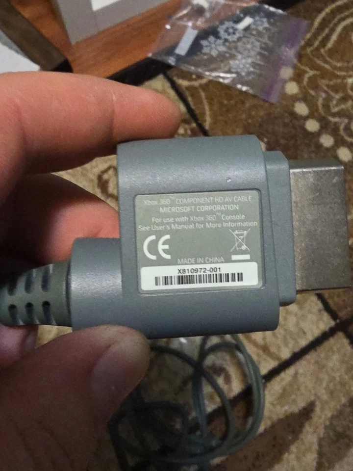 OEM Official Microsoft Xbox 360 Audio Video AV Component HD AV Cable Cord! - Image 2 of 2