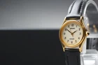 Vtg 1996 N MINT Seiko Exceline 2J41-0040 SGP Gold HAQ Quartz Womens Watch JAPAN