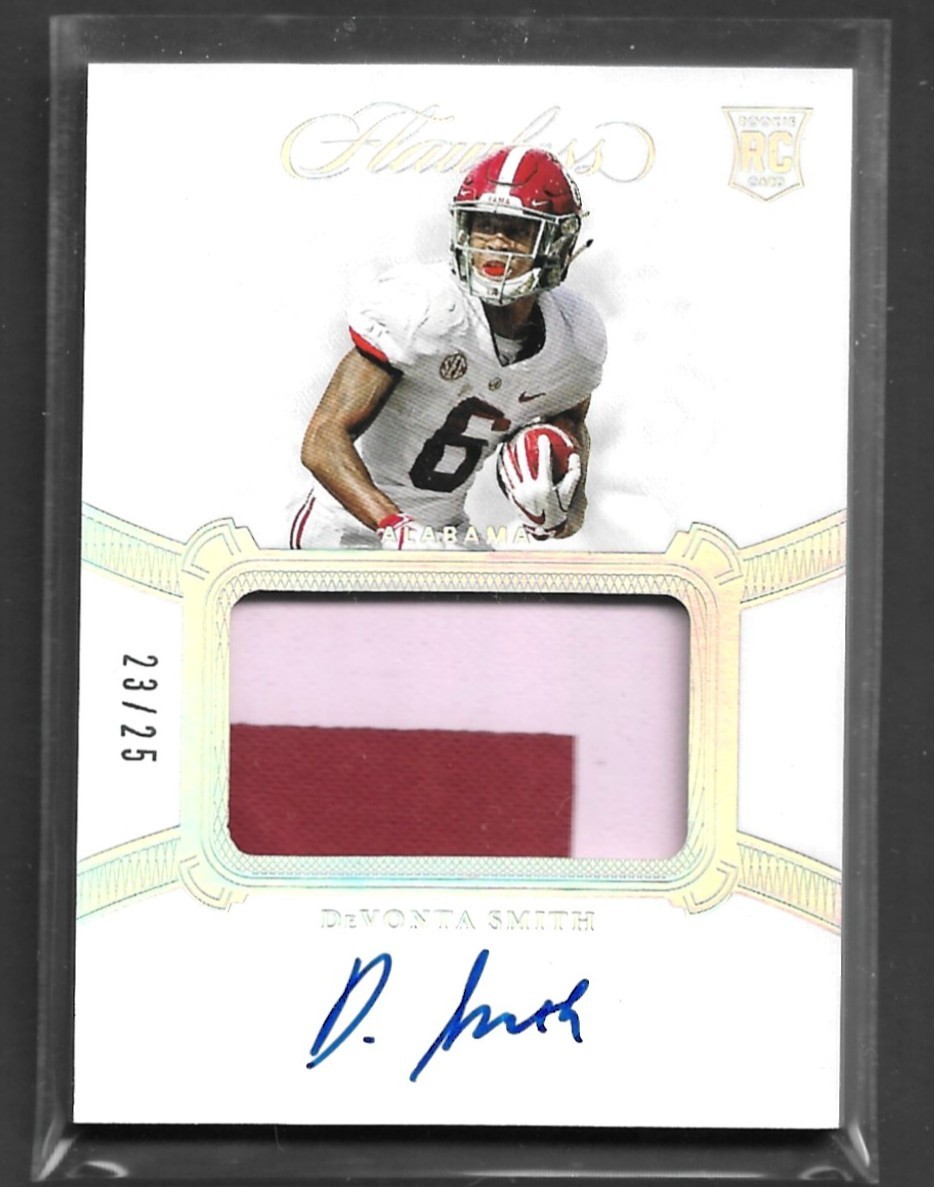 DeVonta Smith 2021 Panini Flawless Collegiate rookie No.37, 23/25