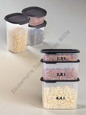 Tupperware One Touch fresh 370ml,810ml,1,25L - 1,3L, 2,8L, 4,4L eckig Vorrat