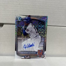 2025 Bowman Chrome VLADI GUERRERO RC MEGA BOX MOJO AUTO #BMA-VG Mets